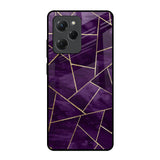Geometric Purple Poco X5 Pro 5G Glass Back Cover Online