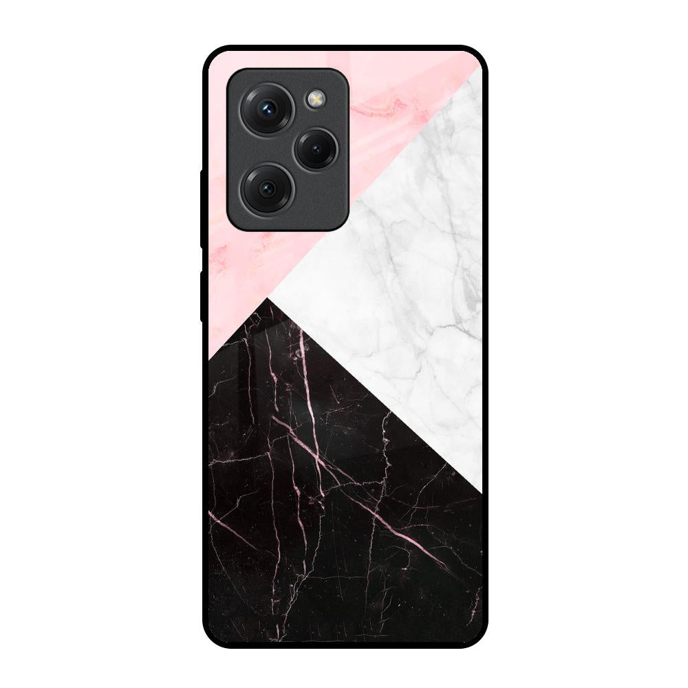 Marble Collage Art Poco X5 Pro 5G Glass Back Cover Online