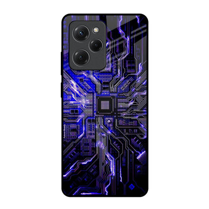 Techno Color Pattern Poco X5 Pro 5G Glass Back Cover Online