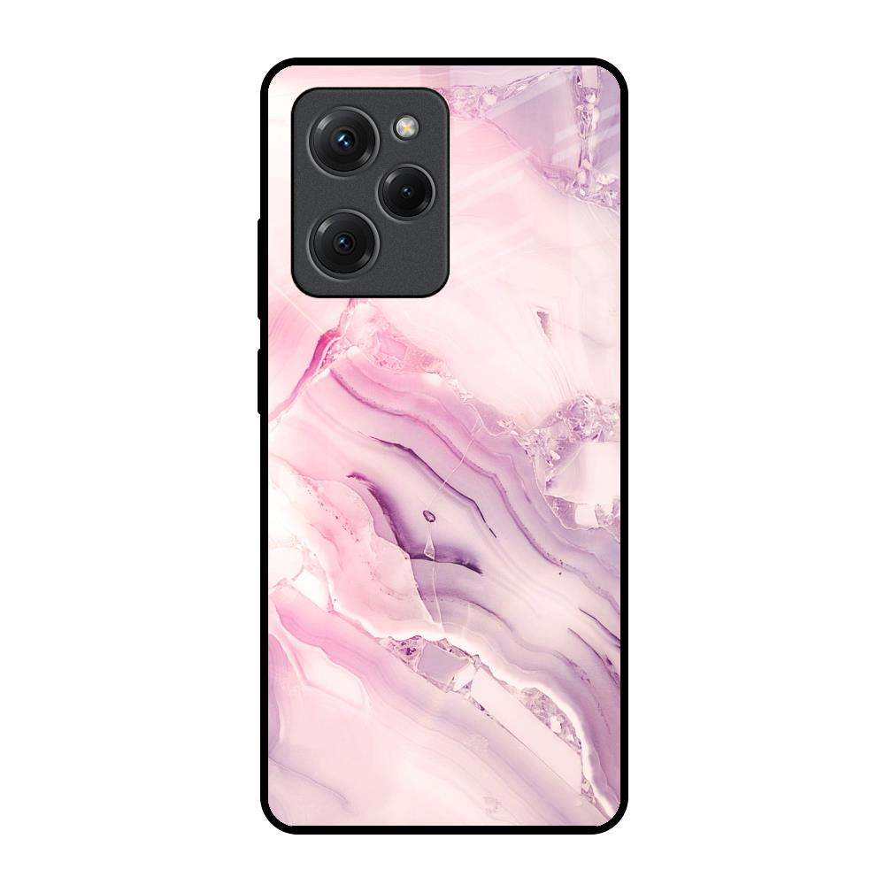 Diamond Pink Gradient Poco X5 Pro 5G Glass Back Cover Online