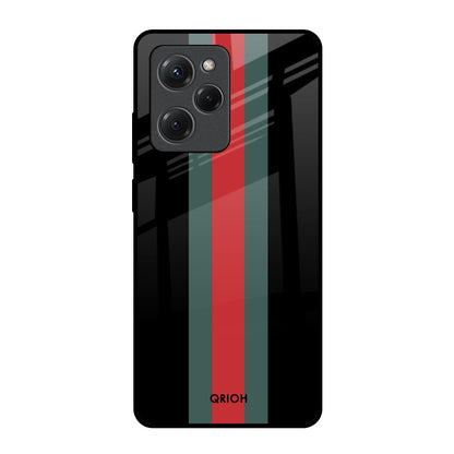 Vertical Stripes Poco X5 Pro 5G Glass Back Cover Online