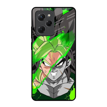 Anime Green Splash Poco X5 Pro 5G Glass Back Cover Online