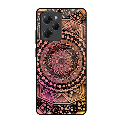 Floral Mandala Poco X5 Pro 5G Glass Back Cover Online