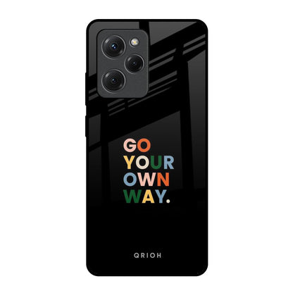 Go Your Own Way Poco X5 Pro 5G Glass Back Cover Online