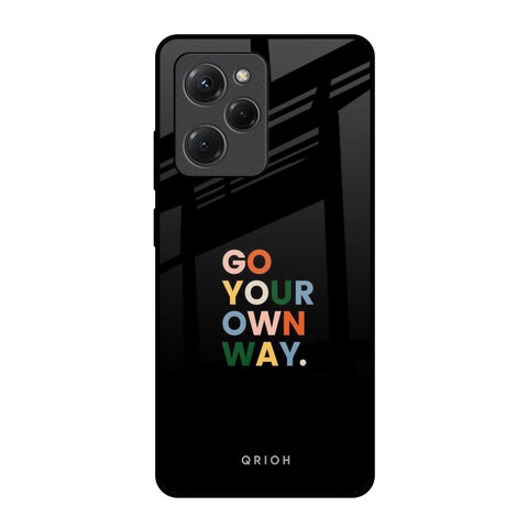 Go Your Own Way Poco X5 Pro 5G Glass Back Cover Online
