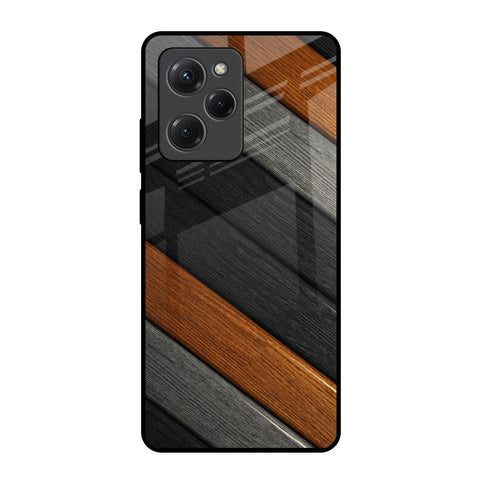 Tri Color Wood Poco X5 Pro 5G Glass Back Cover Online