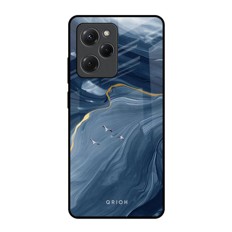 Deep Ocean Marble Poco X5 Pro 5G Glass Back Cover Online