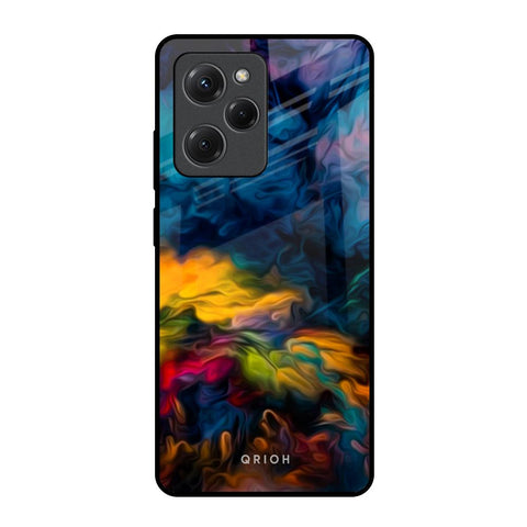 Multicolor Oil Painting Poco X5 Pro 5G Glass Back Cover Online