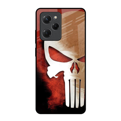 Red Skull Poco X5 Pro 5G Glass Back Cover Online