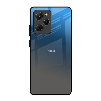 Blue Grey Ombre Poco X5 Pro 5G Glass Back Cover Online
