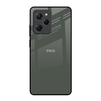 Charcoal Poco X5 Pro 5G Glass Back Cover Online