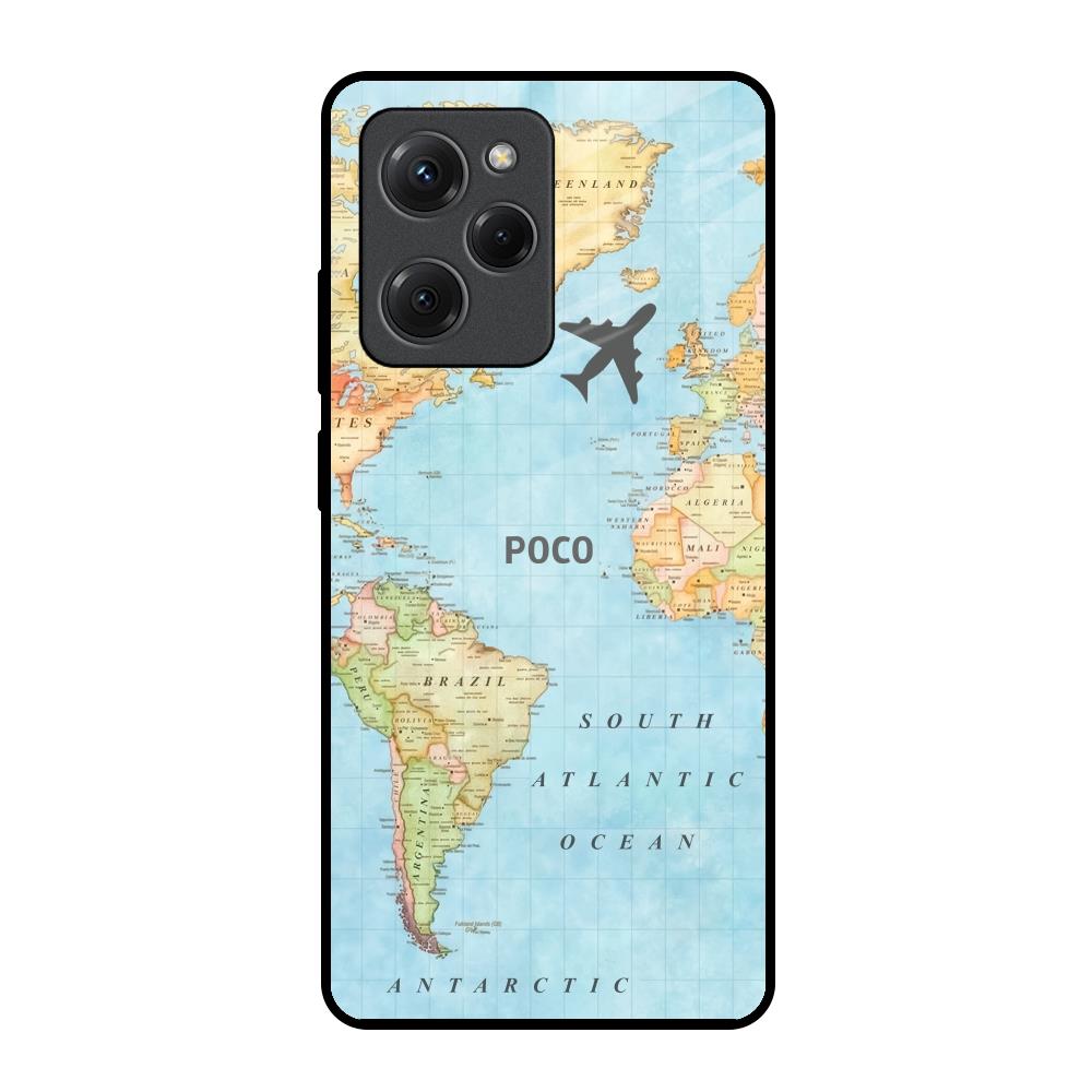 Fly Around The World Poco X5 Pro 5G Glass Back Cover Online