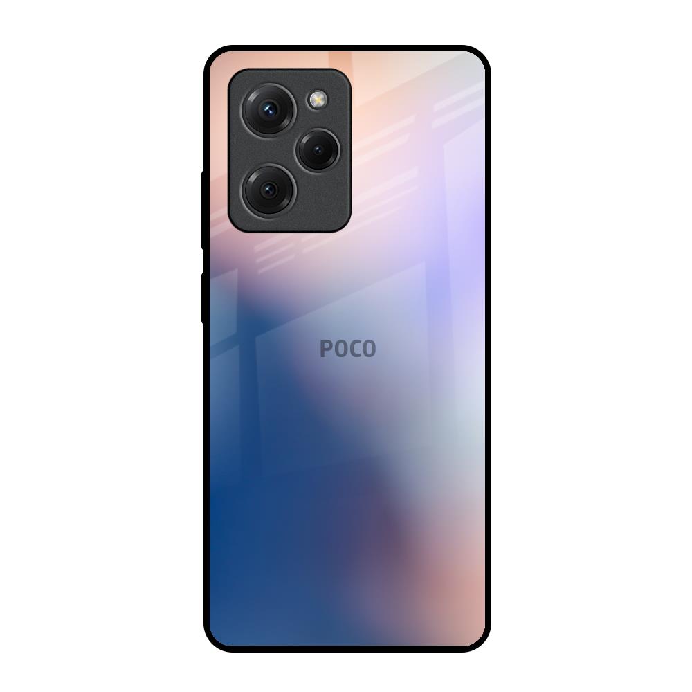 Blue Mauve Gradient Poco X5 Pro 5G Glass Back Cover Online
