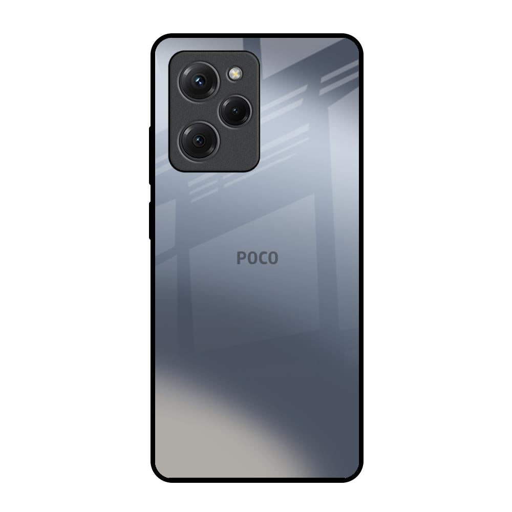 Space Grey Gradient Poco X5 Pro 5G Glass Back Cover Online
