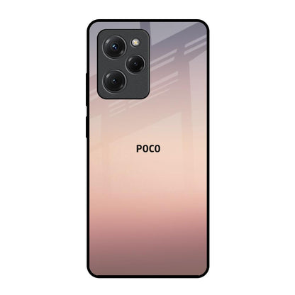 Golden Mauve Poco X5 Pro 5G Glass Back Cover Online