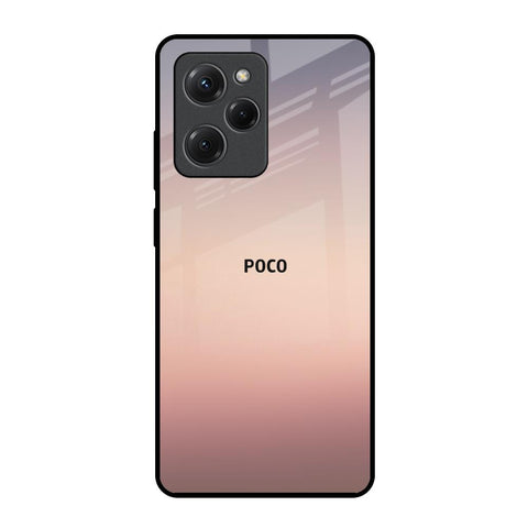 Golden Mauve Poco X5 Pro 5G Glass Back Cover Online