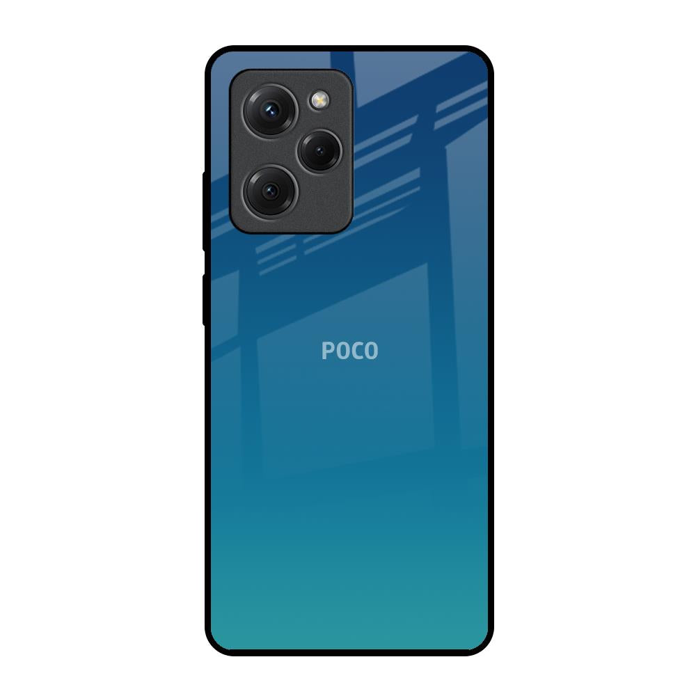 Celestial Blue Poco X5 Pro 5G Glass Back Cover Online