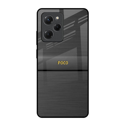 Grey Metallic Glass Poco X5 Pro 5G Glass Back Cover Online
