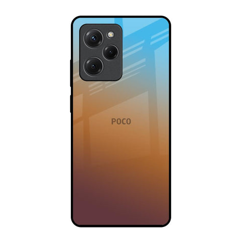 Rich Brown Poco X5 Pro 5G Glass Back Cover Online