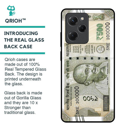 Cash Mantra Glass Case for Poco X5 Pro 5G
