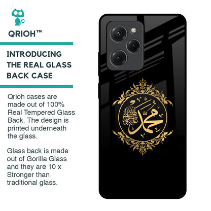 Islamic Calligraphy Glass Case for Poco X5 Pro 5G