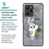 Cute Baby Bunny Glass Case for Poco X5 Pro 5G