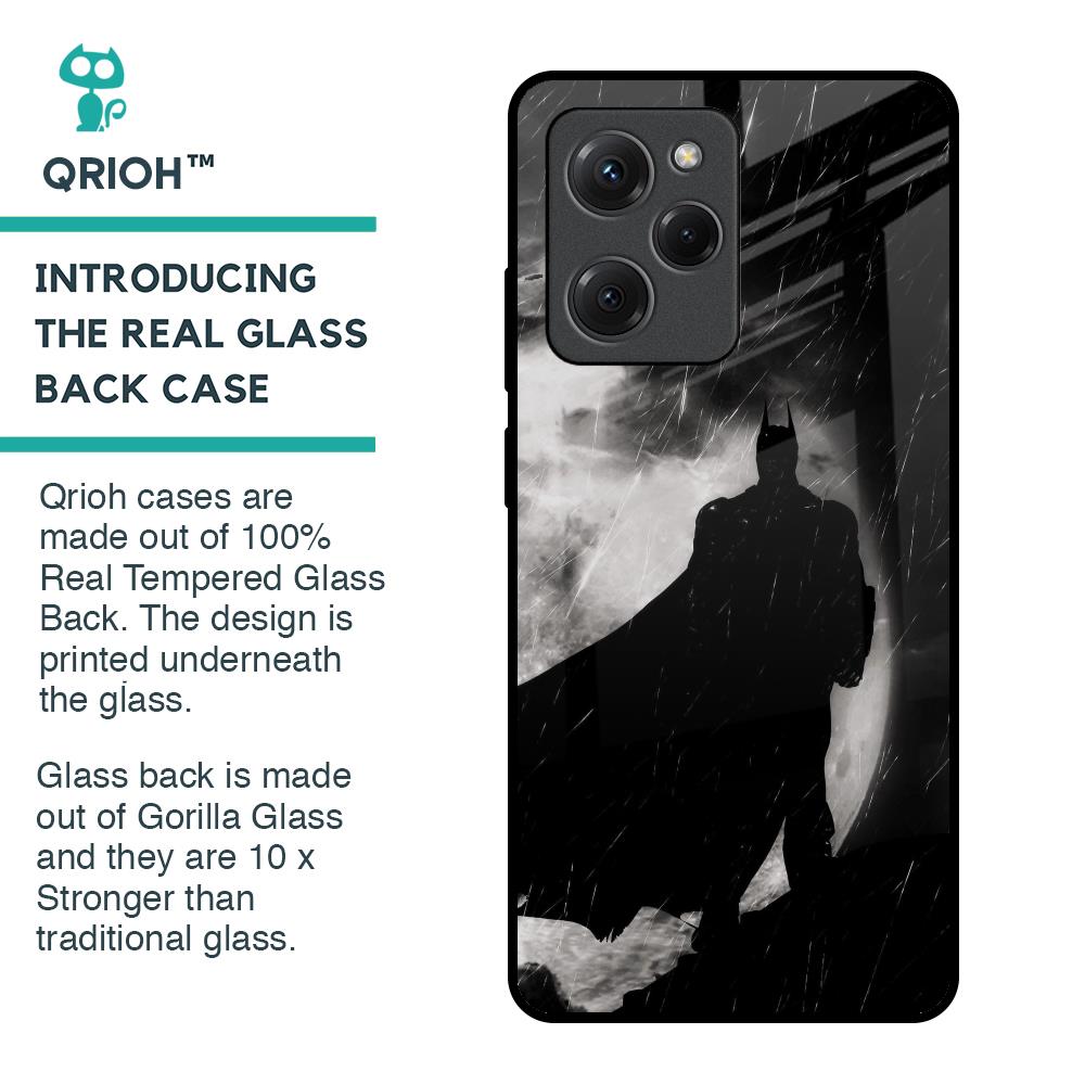Dark Warrior Hero Glass Case for Poco X5 Pro 5G