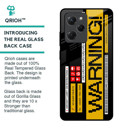 Aircraft Warning Glass Case for Poco X5 Pro 5G