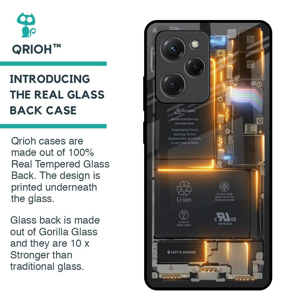 Glow Up Skeleton Glass Case for Poco X5 Pro 5G