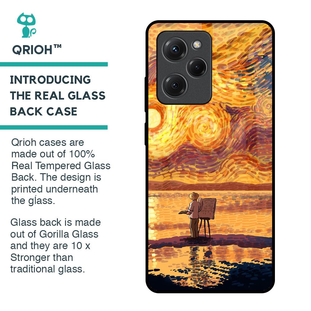 Sunset Vincent Glass Case for Poco X5 Pro 5G