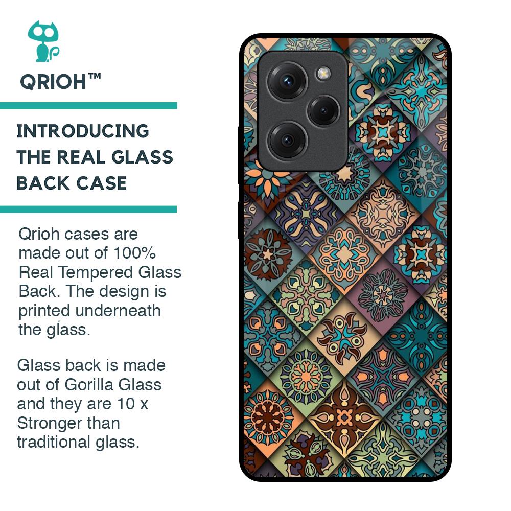 Retro Art Glass Case for Poco X5 Pro 5G