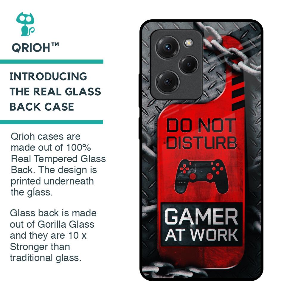 Do No Disturb Glass Case For Poco X5 Pro 5G