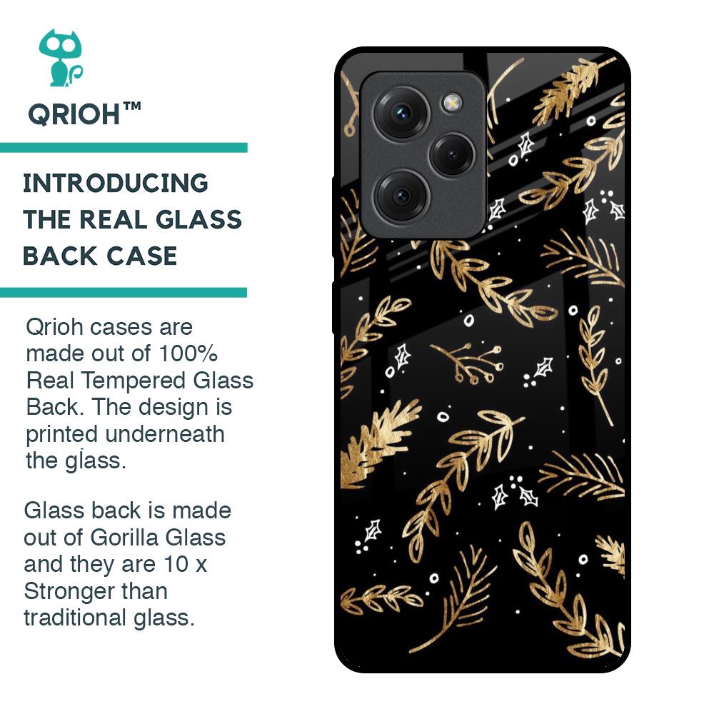 Autumn Leaves Glass Case for Poco X5 Pro 5G