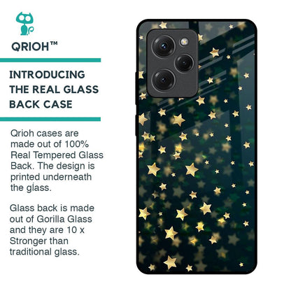 Dazzling Stars Glass Case For Poco X5 Pro 5G