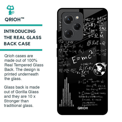 Funny Math Glass Case for Poco X5 Pro 5G