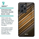 Diagonal Slash Pattern Glass Case for Poco X5 Pro 5G