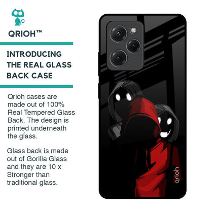 Shadow Character Glass Case for Poco X5 Pro 5G