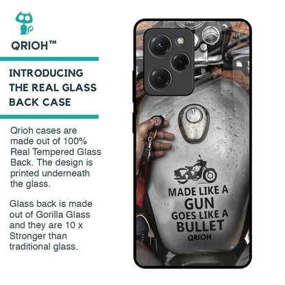 Royal Bike Glass Case for Poco X5 Pro 5G