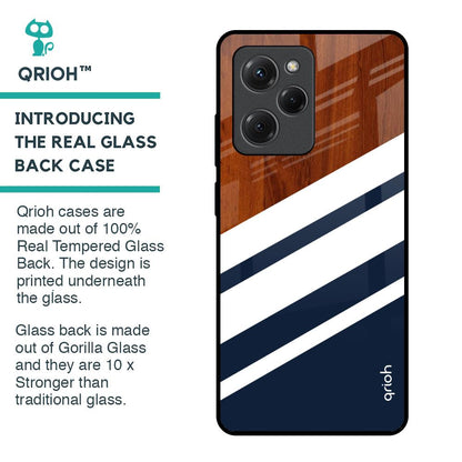 Bold Stripes Glass Case for Poco X5 Pro 5G