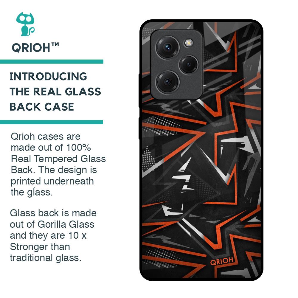 Vector Art Glass Case for Poco X5 Pro 5G