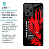 Red Vegeta Glass Case for Poco X5 Pro 5G