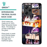 Anime Eyes Glass Case for Poco X5 Pro 5G