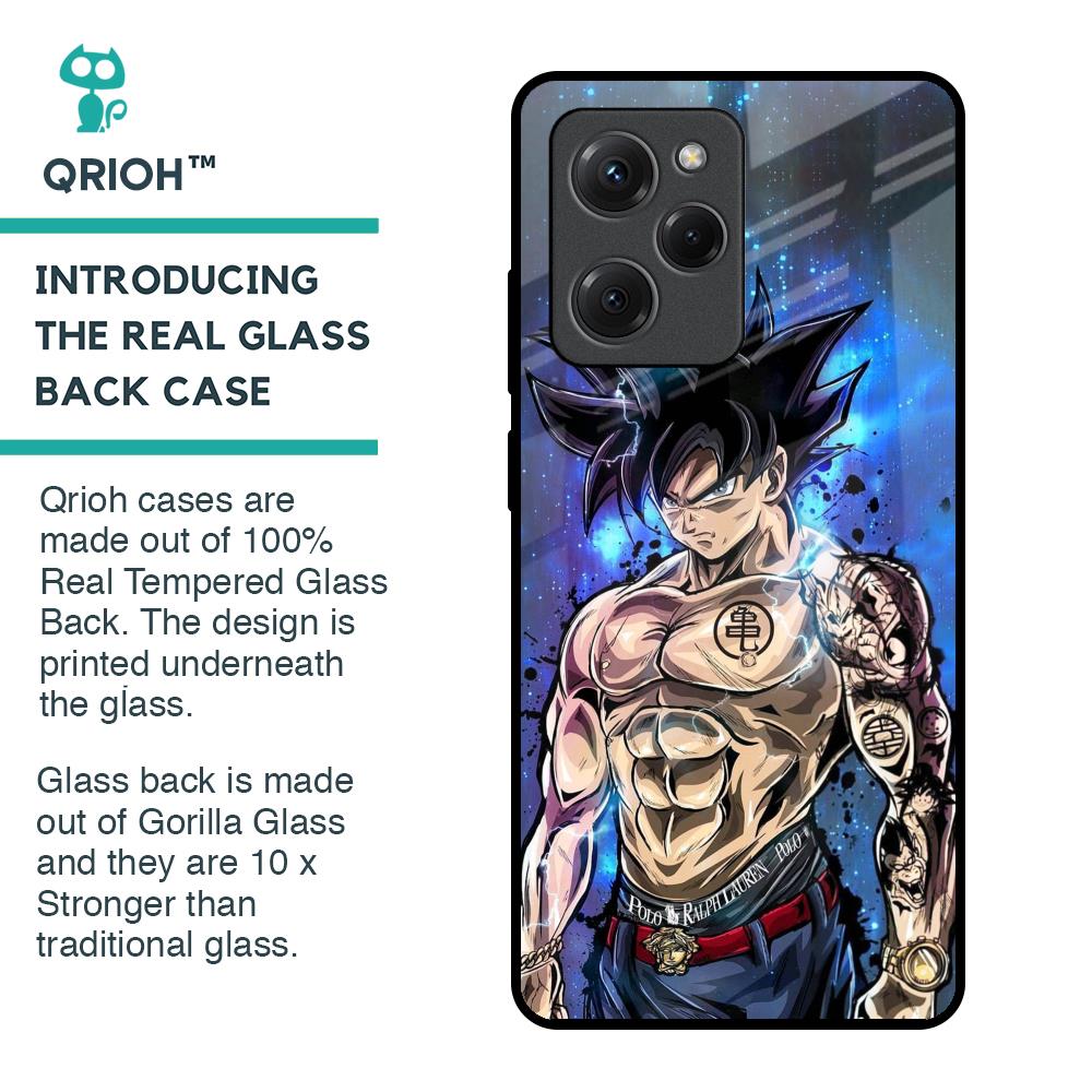 Branded Anime Glass Case for Poco X5 Pro 5G