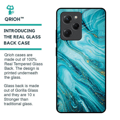Ocean Marble Glass Case for Poco X5 Pro 5G