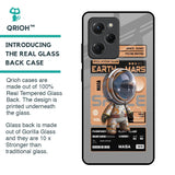 Space Ticket Glass Case for Poco X5 Pro 5G