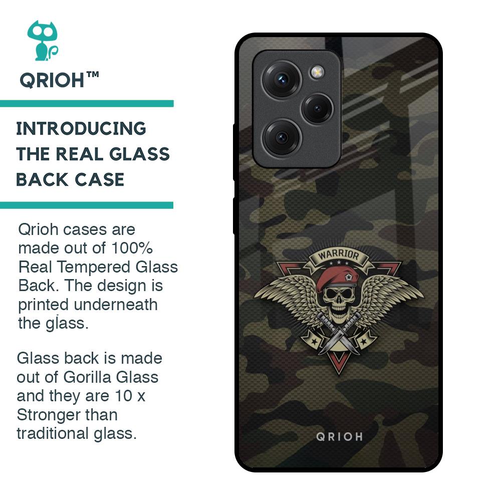 Army Warrior Glass Case for Poco X5 Pro 5G