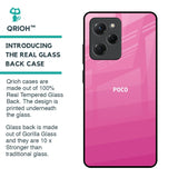Pink Ribbon Caddy Glass Case for Poco X5 Pro 5G