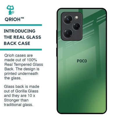 Green Grunge Texture Glass Case for Poco X5 Pro 5G