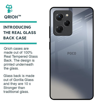 Space Grey Gradient Glass Case for Poco X5 Pro 5G