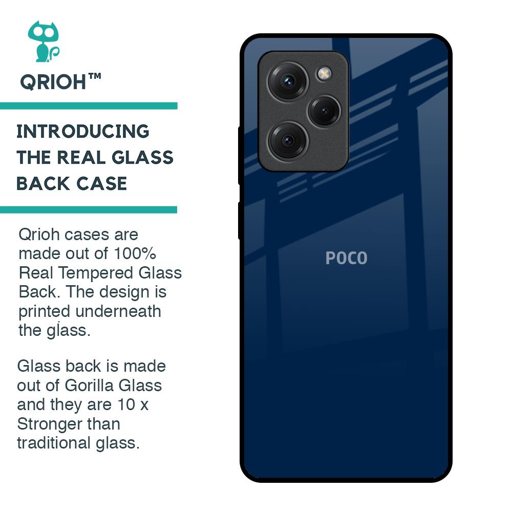 Royal Navy Glass Case for Poco X5 Pro 5G